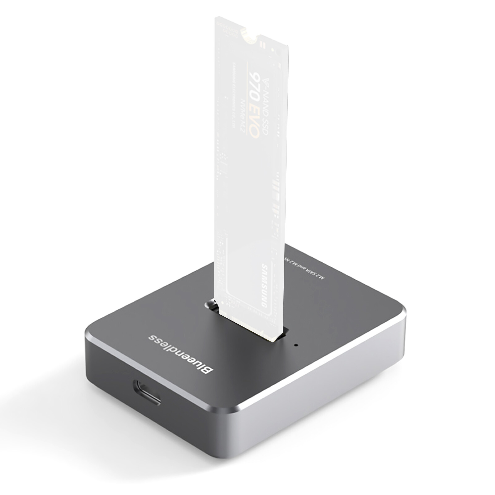 Aluminium Alloy USB 3.1 NVME+SATA SSD Enclosure M Key USB M.2 Docking Station a