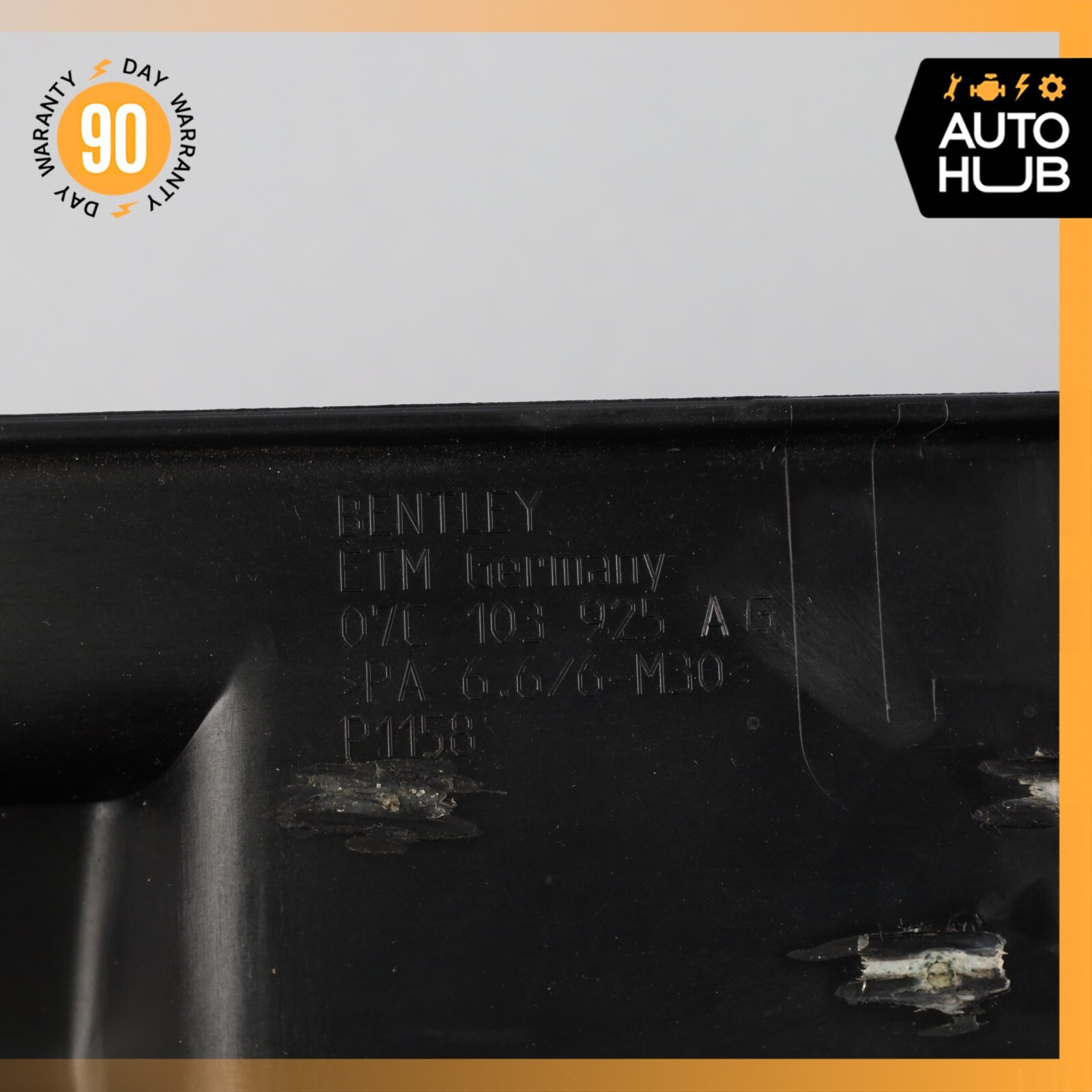 03-13 Bentley Continental GT GTC Speed Rear Engine Cover Plate Trim OEM 73k