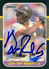 Bip Roberts autographed Baseball Card (San Diego Padres) 1987 Donruss #114