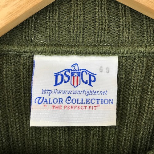 DSCP Valor Collection Men's Pure Wool Sweater 40 Army Green Military Warm - 第 4/9 張圖片