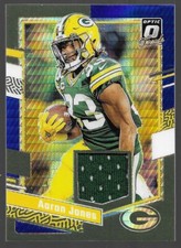 2023 Panini Donrus Optic Threads Blue Hyper Aaron Jones Jersey Green Bay Packers