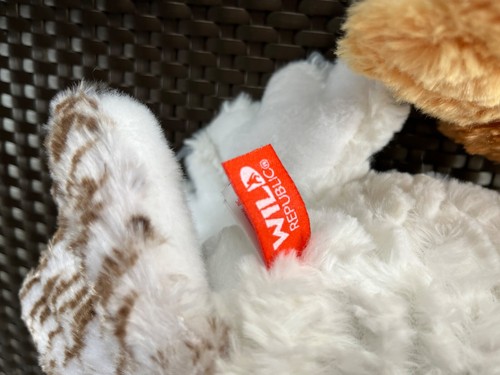 Wild Republic Plüschscheune & verschneite Eule Spielzeug weiches Kuscheltier Plüschvogel braun weiß 15 Zoll - Bild 8 von 13
