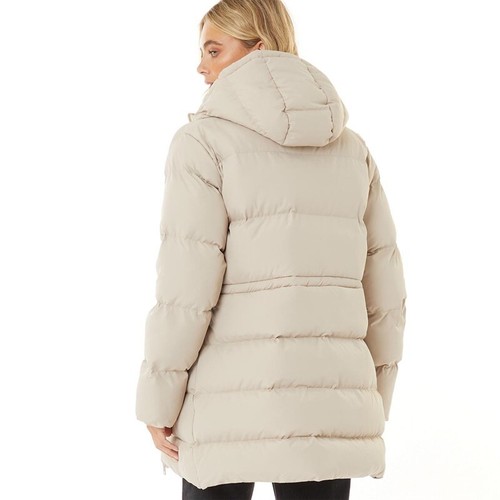 Brave Soul Womens Jacket Ladies Girls Padded Hooded Parka Winter Long Coat Size - Picture 9 of 9