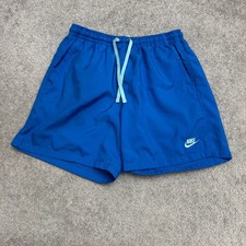 Nike Sportswear Woven Flow Board Shorts Swim Trunks Mens Large Blue Mesh Lined