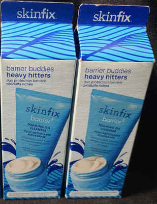  Lot 2x   Skinfix Barrier Barrier Buddies Heavy Hitters Hydration Cleanser Cream