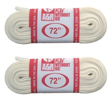 A R Sports Figure Skate Laces, 72" - White 2-Pack 