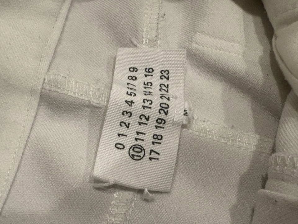 Pantalón Maison Margiela FW18 TECHNO GABARDINE Blanco Elegante Foto 2 de 4