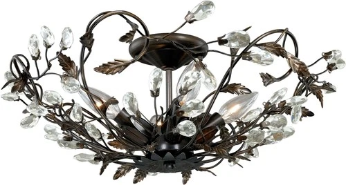 Vaxcel Lighting C0023 Jardin 4 Light 19"W Flush Mount Indoor - Bronze - Picture 1 of 12