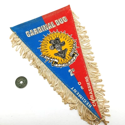 Fanion drapeau militaire Armée Française Régimentaire - Cardinal Duc - Photo 1/2