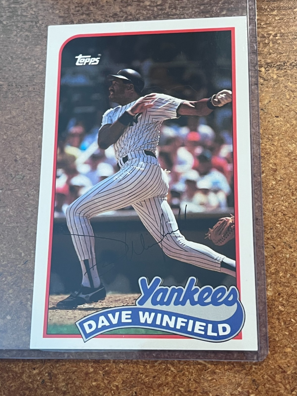 1989 Topps Baseball Talk Collection/LJN Toys # 42 Dave Winfield