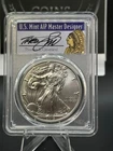 2019 Silver Eagle PCGS MS70 First Day of Issue Cleveland Signed Designer Label