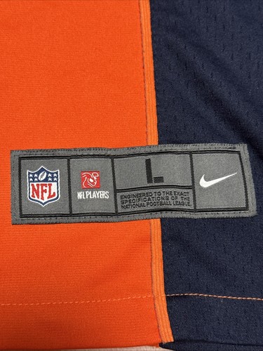 Nike On Field Von Miller #58 NFL Denver Broncos Orange Football L Jersey, B10 - Picture 9 of 21