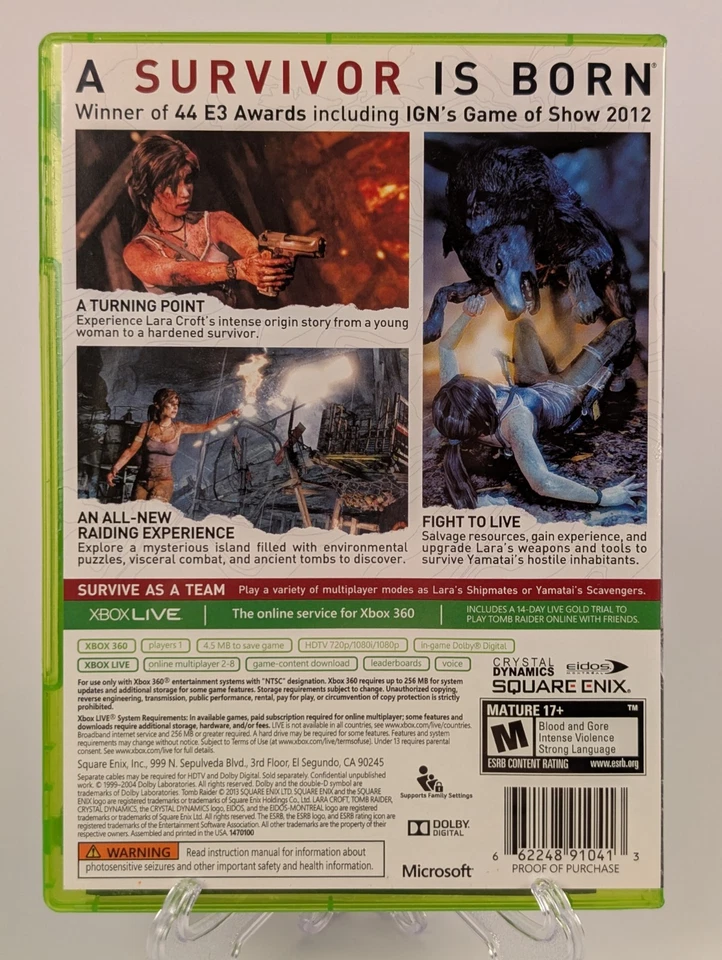 Tomb Raider (Microsoft Xbox 360, 2013) ➡️CIB Complete - Tested - Near Mint 📀! - Image 2 of 4