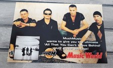 U2 Travel Package Contest Postcard Ad Much Music World 2001 Canada Beautiful Day