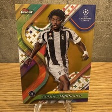 2024-25 Topps Finest - Samuel Mbangula, Juventus RC Gold Refractor 30/50