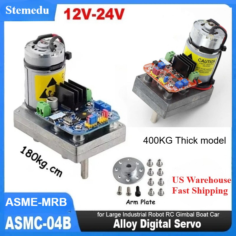 High Torque Alloy Digital Servo 12V-24V 400/180kg.cm for Large Industrial Robot