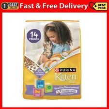 Purina Kitten ChowHealthy Development, Indoor Dry Kitten Food, Chicken,14 lb Bag 2.07 per pound