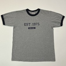 VTG Microsoft Shirt Mens Size Medium Gray Ringer Tech Tee Y2K Computer