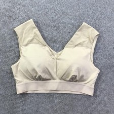 Tommie Copper Sports Bra Womens Large Beige Shoulder Support Mesh Copper Znergy