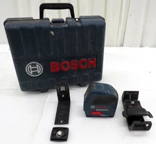 Bosch Professional GLL50 50Ft. Cross Line Laser Level Red Beam W/Mounts & Case