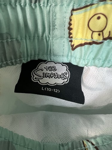 Bart Simpson 20th Fox Television Boys Swim Board Shorts Trunks Youth L (10-12) - Picture 2 of 9