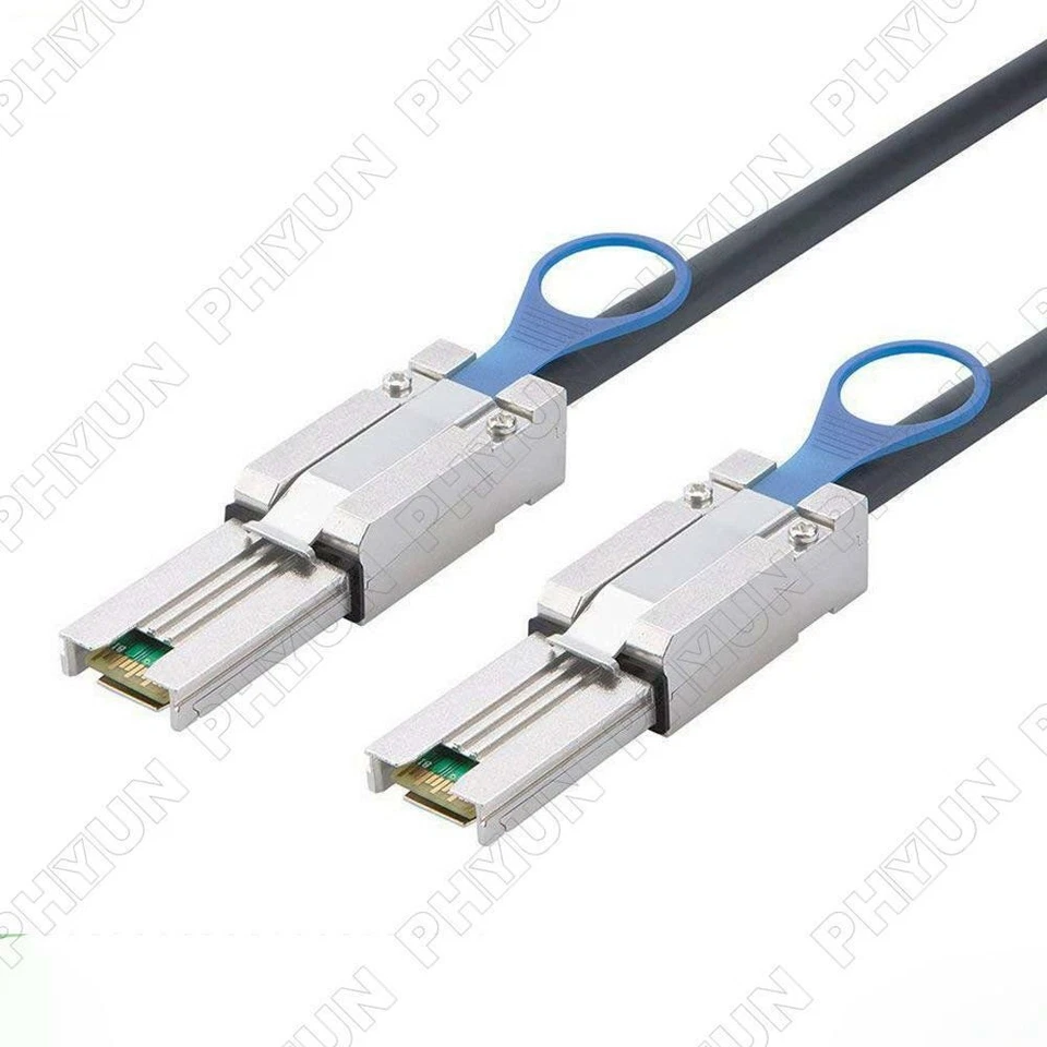 Tinned Copper SFF-8088 to SFF-8088 / Male to Male External Mini SAS 26pin Cable - Image 3 of 4
