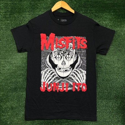 Junji Ito Horror Manga x Misfits Punk Rock Band T-Shirt Size Small
