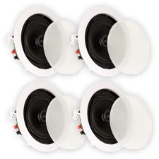 Theater Solutions TS50C Flush Mount In Ceiling Speakers 2-Way Home 2 Pair Pack