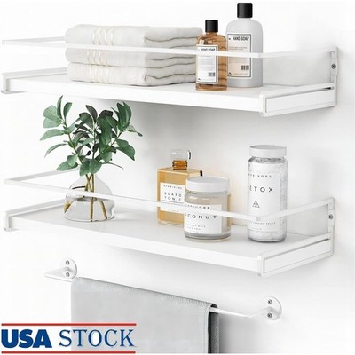 Wall Mounted Floating Nursery Shelves Organizer Kids Books Toys & Decor New