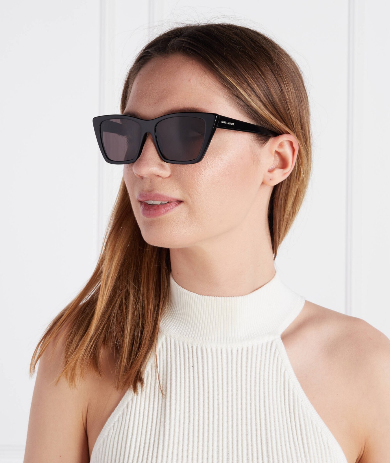 NUOVI OCCHIALI DA SOLE SL276 MICA 032 SAINT LAURENT DONNA NERI CAT EYEWEAR SL 276