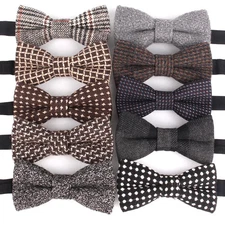 New Woolen Bow tie Winter Bow tie For Men Women Bow knot Adult Men's Wool Bow Ti