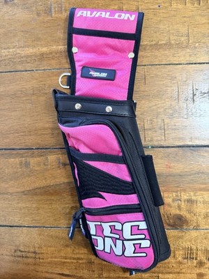 Avalon Tec One Nylon Belt Quiver Pink/Black for Recurve Compound Archery