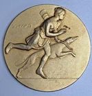 VINTAGE 1929 DEAUVILLE DOG SHOW MEDAL SCHWAB FRENCH BRONZE AWARD (302)