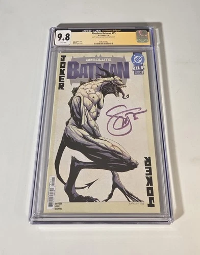 🔥 Absolute Batman #15 CGC JSA 9.8 Graded 1st Print SIGNED Scott Snyder 🔥