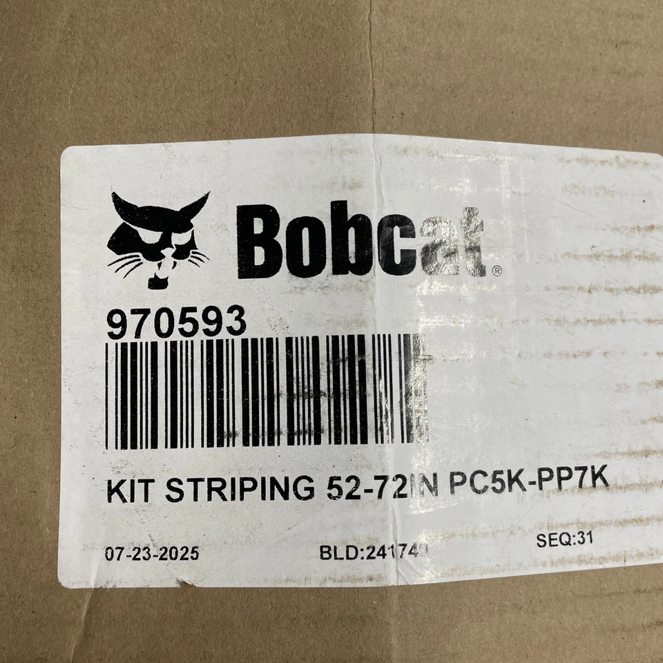 Kit de rayas de cubierta OEM BOBCAT 52-72 pulgadas para cortadoras de giro cero, 970593 Foto 2 de 3