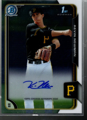 A9864- 2015 Bowman Chrome Draft Pick Autogramme # Bcakn Kevin Newman Auto