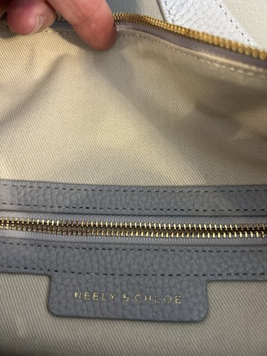 Neely and Chloe x Anthropologie $428 The Weekender Bag Gray Carryall *spot* - Picture 10 of 14