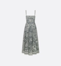 BNWT / Christian Dior Dioriviera Mid-Length Flared Dress navy blue and white 38F