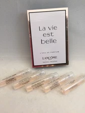 14 Lancome La Vie est Belle  Spray Vials .04 oz EDP  w/ Cards     NEW X14