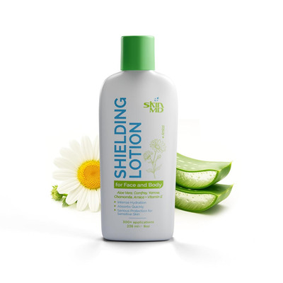 Skin MD Shielding for Face and Body, Relief for Irritated and Itchy Skin with Ps