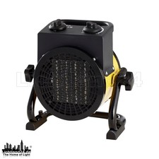 Kompakter Heizlüfter Keramik 2000 W für Haus Hobby Handwerk Baustelle Camping