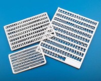 Krick PABT-4 Buchstaben+Zahlen Kunststoff 4 Mm Hoch / 196002