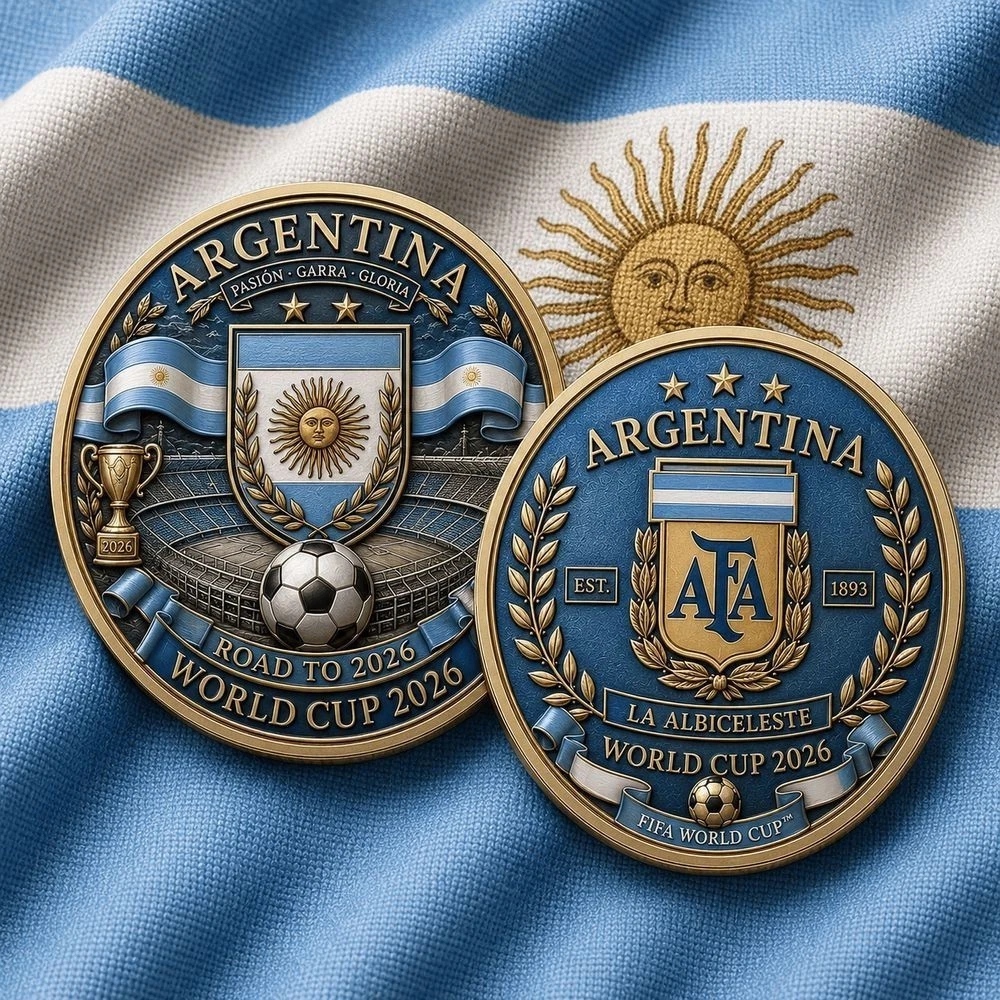 Argentina Team World Cup 2026 Commemorative Coin