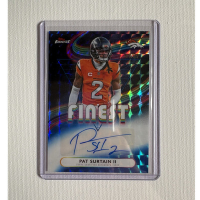 Topps Finest Football 2025 Pat Surtain II Broncos Finest Auto FA-PS /99