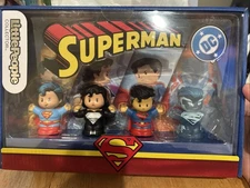 Fisher-Price Little People Collector DC Comics Superman 4 Figure Pack Set