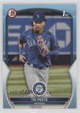 2023 Bowman Draft Sky Blue 360/499 Tai Peete #BD-28 0s55