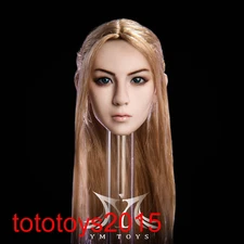 US 1:6 Replaceable Elf Ear Girl Head Sculpt For 12'' Female Action Figure Body