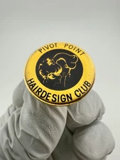 VTG Pivot Point Hair Design Club Gold Tone Enamel Lapel Pin