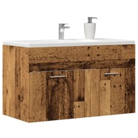 Waschbeckenunterschrank Altholz-Optik Holzwerkstoff 90X38,5X46