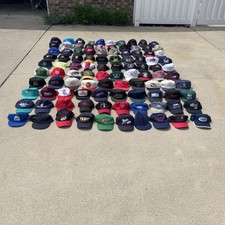 Vintage Lot Of 100 Trucker Hats Caps Snapbacks cotton Advertising Embroidered L1